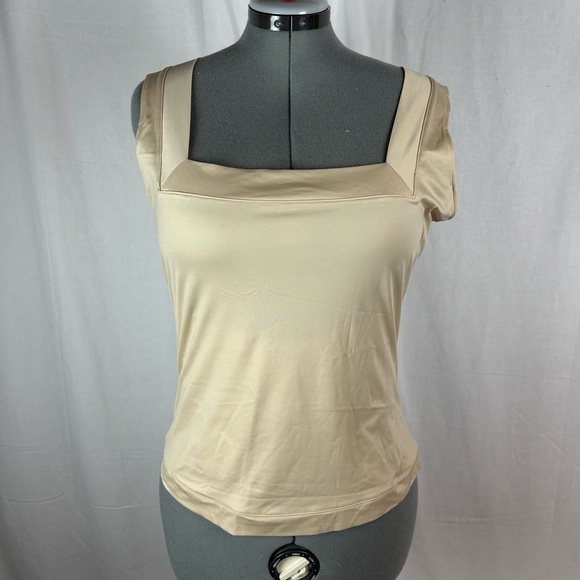 SPANX Shapewear Tank Top 1X  Nude‎ Square Neck Smoothing Camisole - Picture 2 of 9